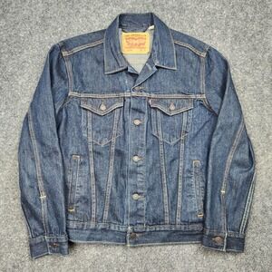Levi Strauss Denim Type 3 Jacket Mens Small Trucker 72334 Button Frontc Coat